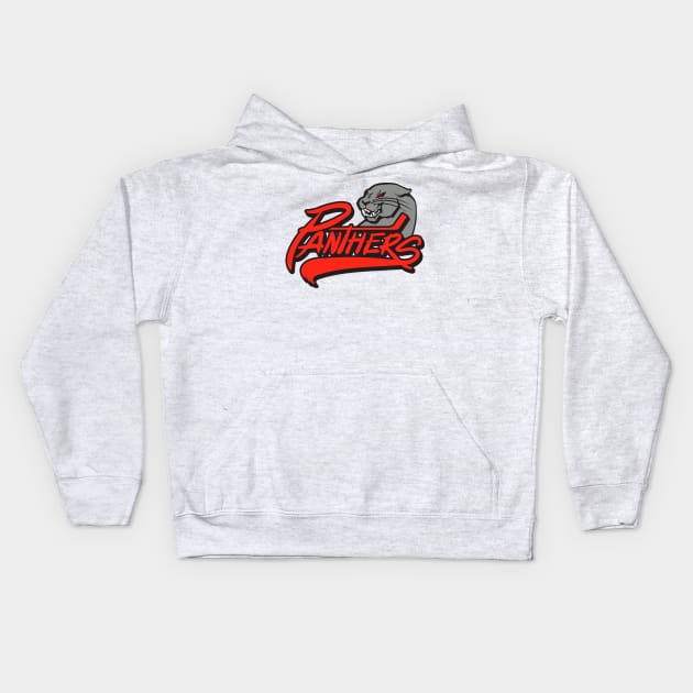 Panthers Sports Logo Kids Hoodie by DavesTees